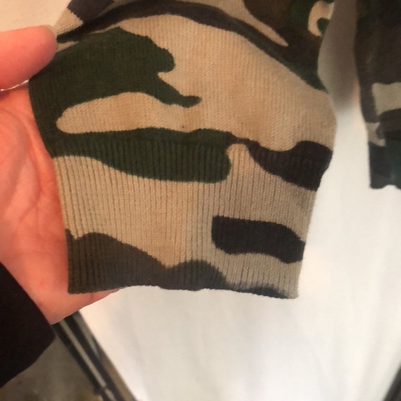 J.crew Camo sweater. Size small. Very soft. - Picture 4 of 5